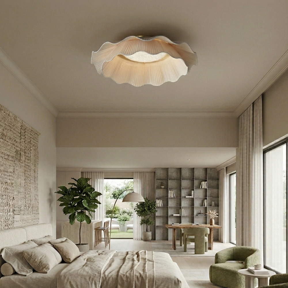 Modern Ceiling Light Brass LED Dimmable Integrated Design 99