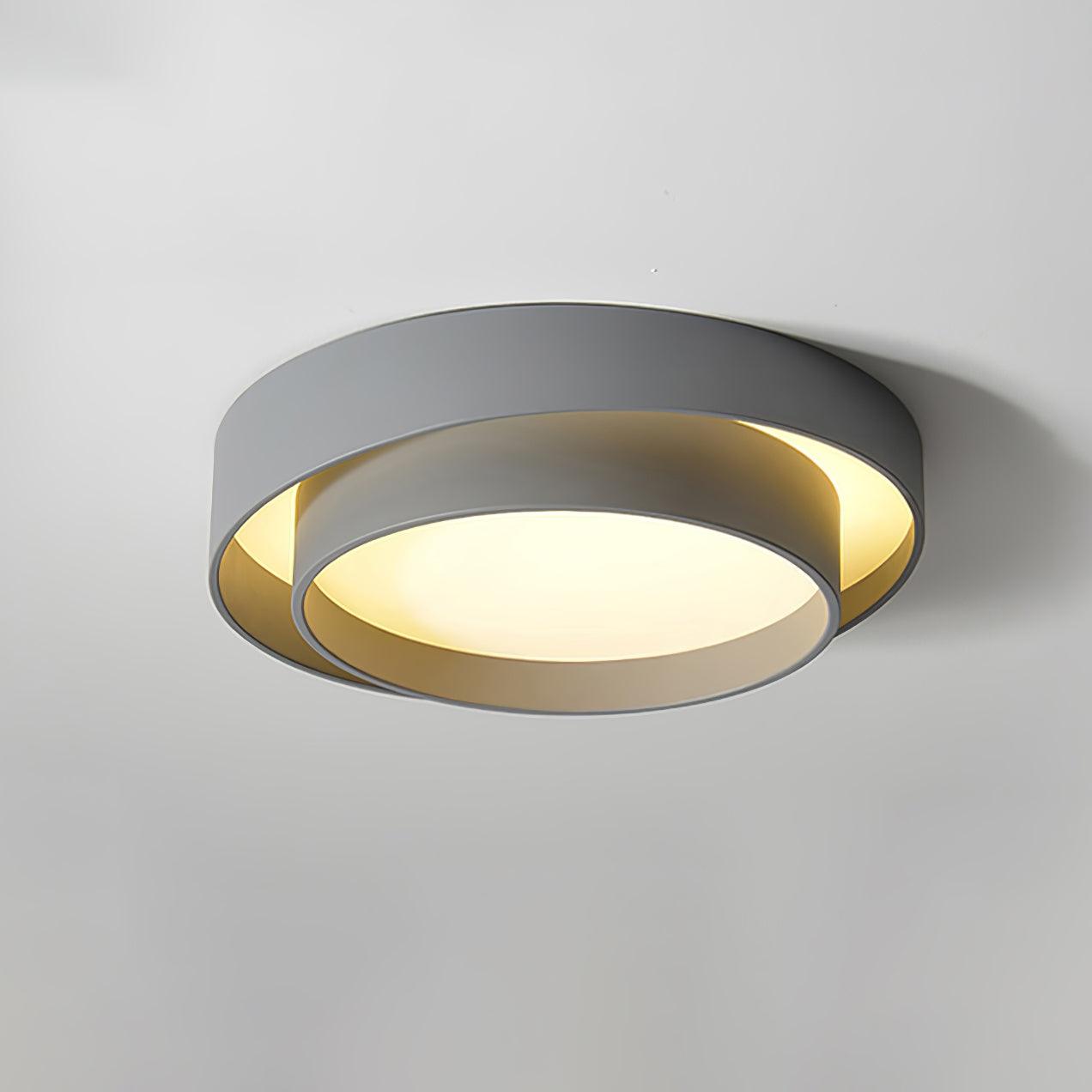 Modern Ceiling Light Integrated LED Dimmable Cylinder Finish 12