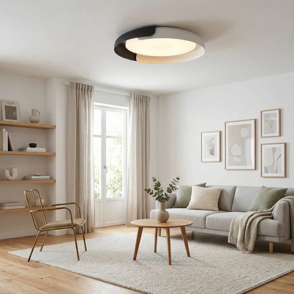 Modern Ceiling Light Metal Acrylic Dimmable Design 99
