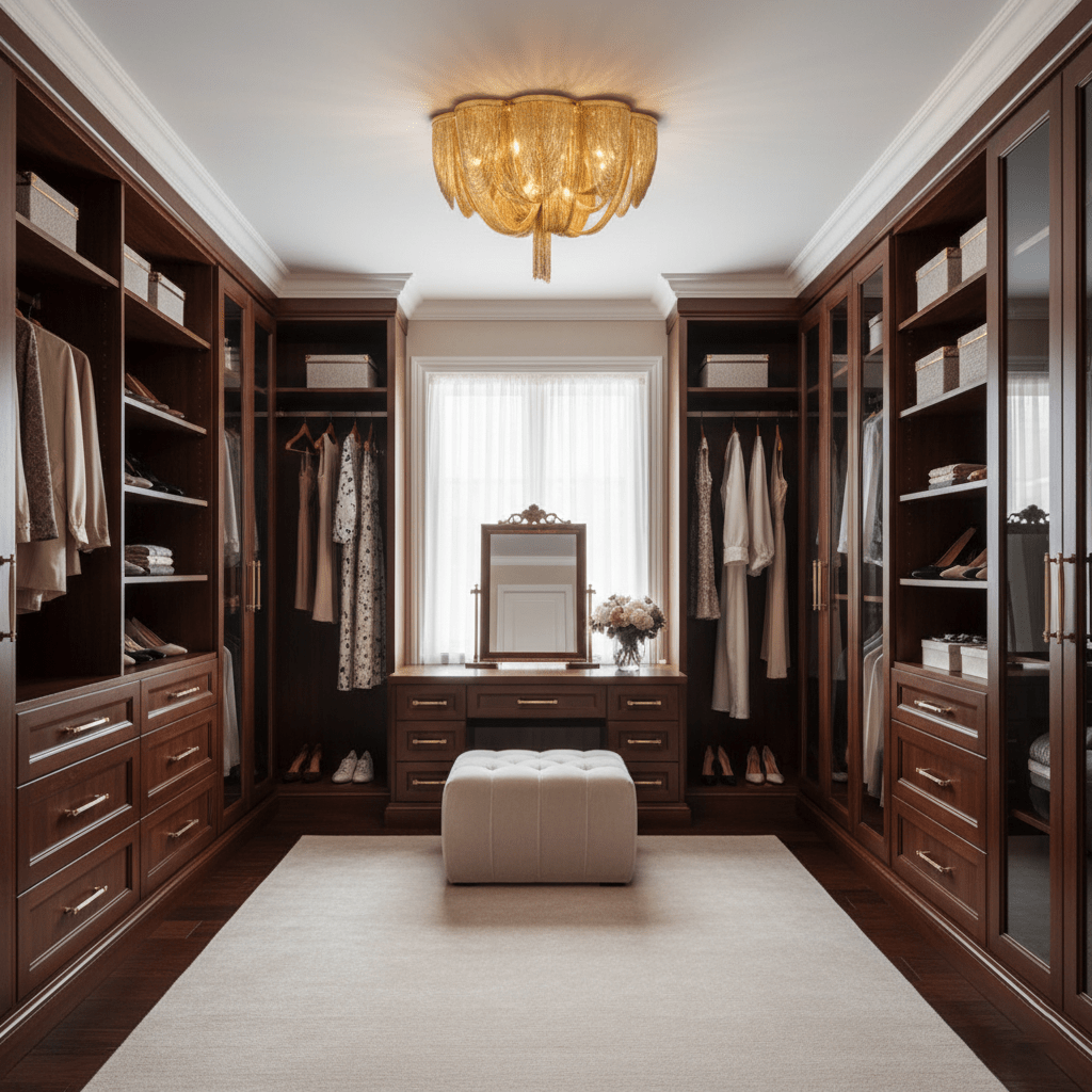 Modern Ceiling Light Metallic Chain Elegant Design 7