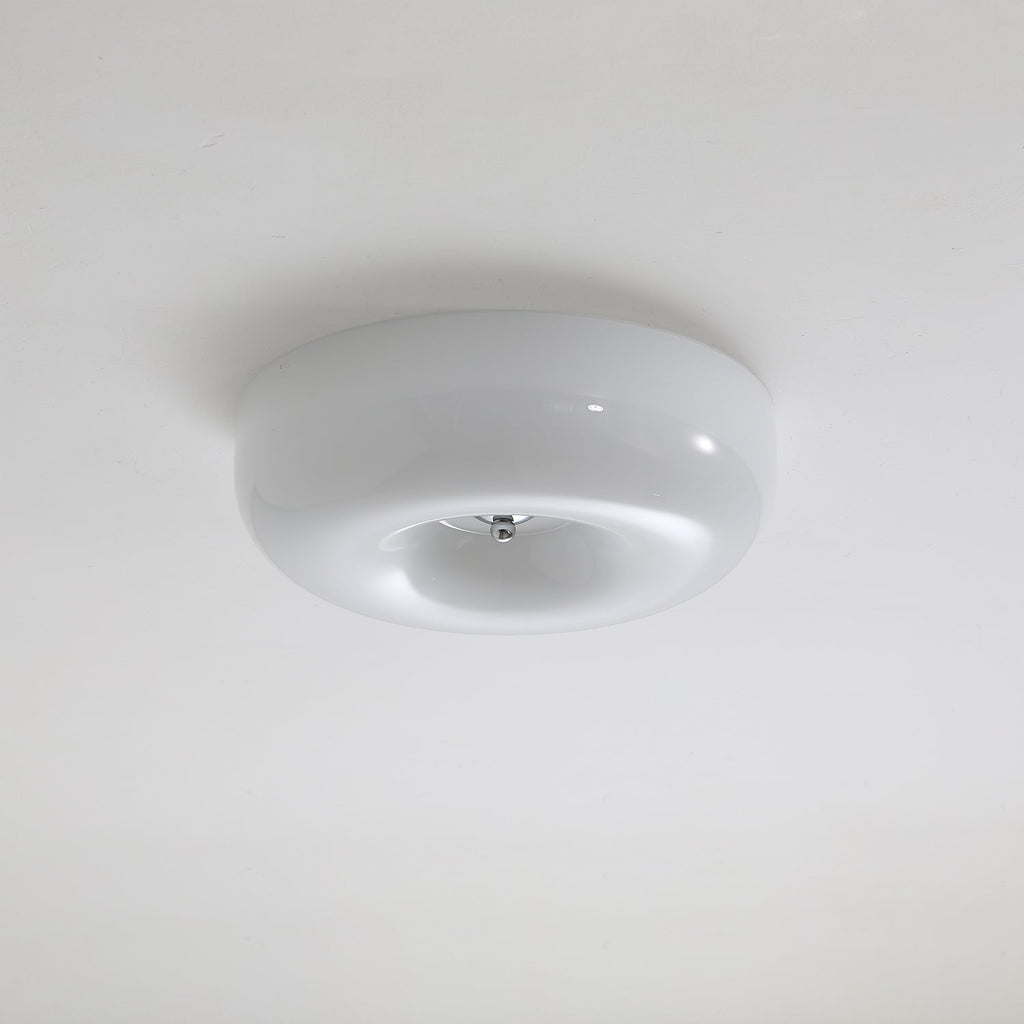 Modern Ceiling Light Swirl Glass Dimmable Iron Frame 0