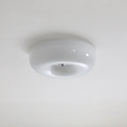 Modern Ceiling Light Swirl Glass Dimmable Iron Frame 0