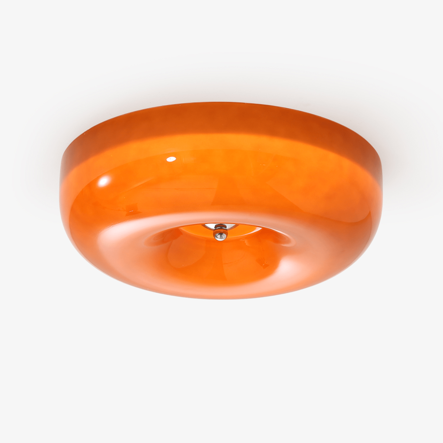 Modern Ceiling Light Swirl Glass Dimmable Iron Frame 1