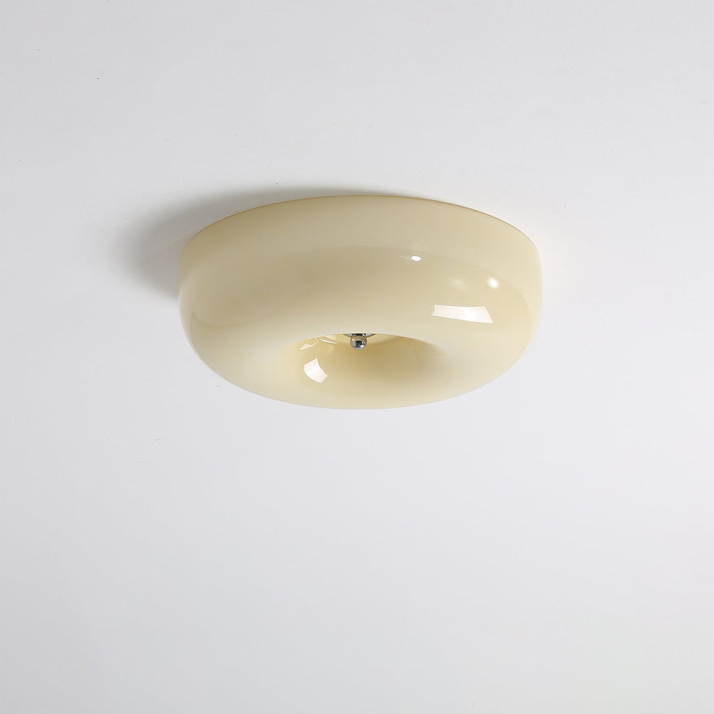 Modern Ceiling Light Swirl Glass Dimmable Iron Frame 10