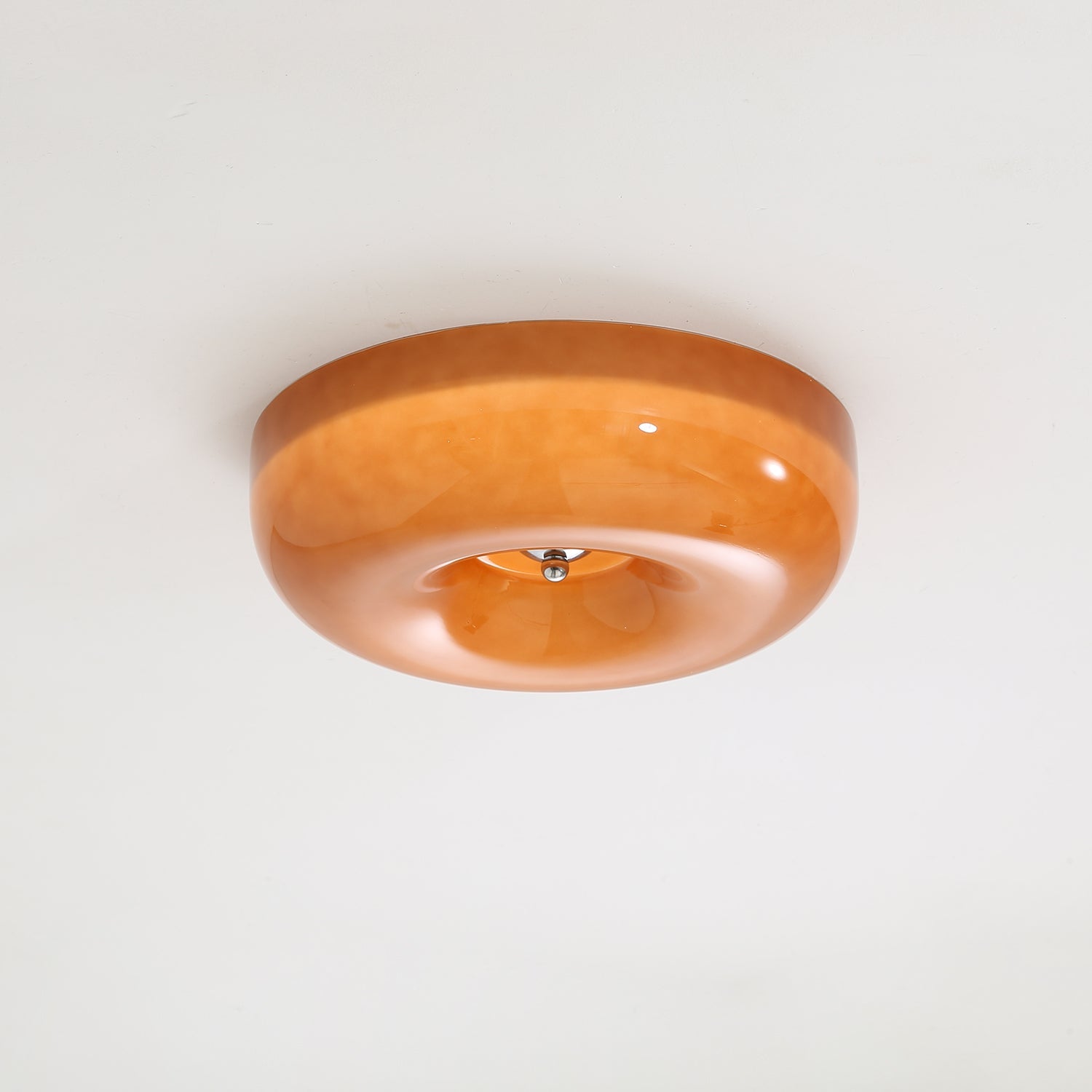 Modern Ceiling Light Swirl Glass Dimmable Iron Frame 7