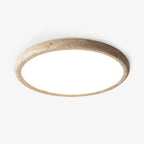 Modern Ceiling Light Yellow Travertine Integrated LED 0