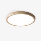 Modern Ceiling Light Yellow Travertine Integrated LED 1