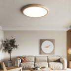 Modern Ceiling Light Yellow Travertine Integrated LED 2