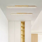 Modern Ceiling Light Yellow Travertine Linear Design LED 2