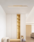 Modern Ceiling Light Yellow Travertine Linear Design LED 3
