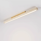 Modern Ceiling Light Yellow Travertine Linear Design LED 6