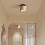 Modern Ceiling Spotlight Yellow Travertine Textured Design 2