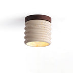 Modern Ceiling Spotlight Yellow Travertine Textured Design 4