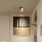 Modern Ceiling Spotlight Yellow Travertine Textured Design 5
