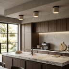 Modern Ceiling Spotlight Yellow Travertine Textured Design 99