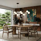 Modern Chandelier Glass 11-Ball Adjustable Height Metal 99