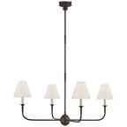 Modern Chandelier Light Metal Adjustable Height Black Finish 14