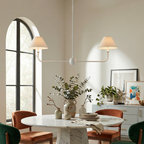Modern Chandelier Light Metal Adjustable Height  Finish 91