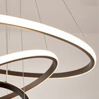 Modern Chandelier Light with Adjustable Three-Ring Design – Stylish Hanging Light Fixture for Contemporary Spaces 1