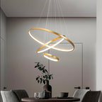Modern Chandelier Light with Adjustable Three-Ring Design – Stylish Hanging Light Fixture for Contemporary Spaces 2