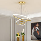 Modern Chandelier Light with Adjustable Three-Ring Design – Stylish Hanging Light Fixture for Contemporary Spaces 7