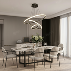 Modern Chandelier Light with Adjustable Three-Ring Design – Stylish Hanging Light Fixture for Contemporary Spaces 9