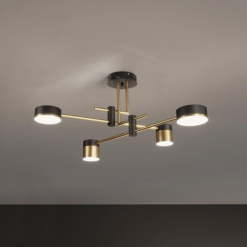 Modern Chandelier Metal Adjustable Height Integrated LED 0