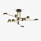 Modern Chandelier Metal Adjustable Height Integrated LED 1