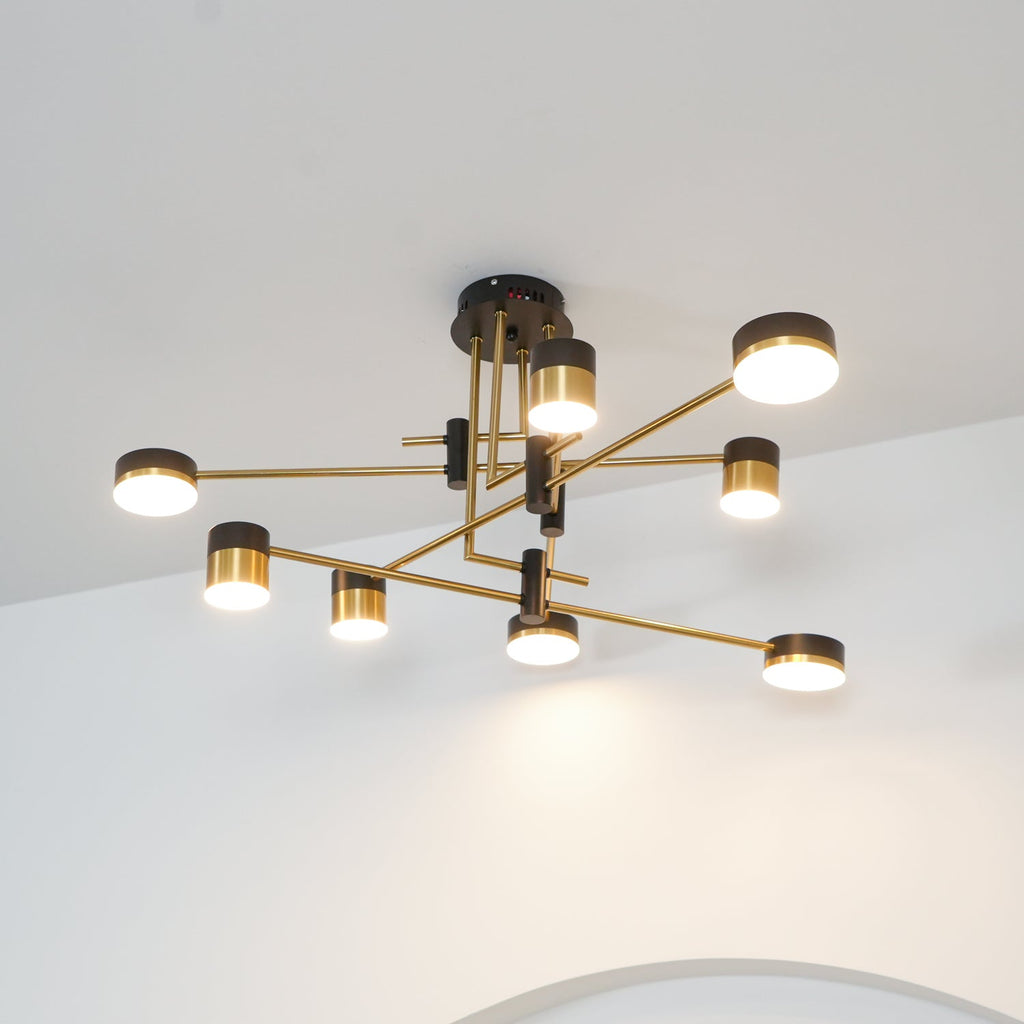 Modern Chandelier Metal Adjustable Height Integrated LED 2