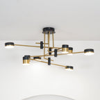 Modern Chandelier Metal Adjustable Height Integrated LED 3