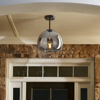 Modern Copper Flush Mount Ceiling Light Fixture for Hallway and Living Room 5