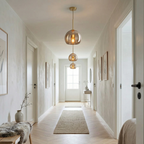 Modern Copper Flush Mount Ceiling Light Fixture for Hallway and Living Room 97