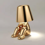 Modern Cordless Table Lamp with Frosted Glass Shade 10