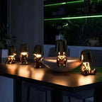 Modern Cordless Table Lamp with Frosted Glass Shade 2