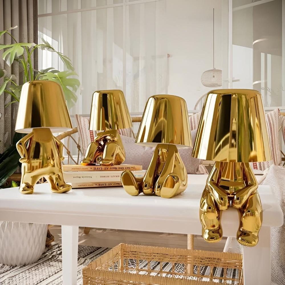 Modern Cordless Table Lamp with Frosted Glass Shade 5