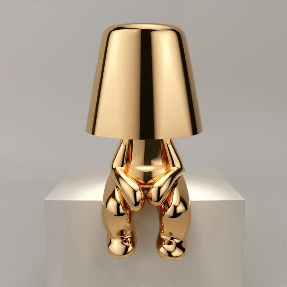 Modern Cordless Table Lamp with Frosted Glass Shade 9