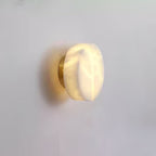 Modern Cylindrical LED Wall Light in Alabaster Finish 0