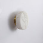 Modern Cylindrical LED Wall Light in Alabaster Finish 3