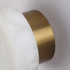 Modern Cylindrical LED Wall Light in Alabaster Finish 5