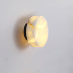 Modern Cylindrical LED Wall Light in Alabaster Finish 8