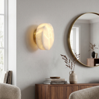 Modern Cylindrical LED Wall Light in Alabaster Finish 99