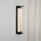 Black Stainless Steel Outdoor Wall Light Rectangular IP65 Dimmable Modern Patio Garden Home Decor - Stack & Clear 9
