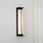 Black Stainless Steel Outdoor Wall Light Rectangular IP65 Dimmable Modern Patio Garden Home Decor - Stack & Clear 10
