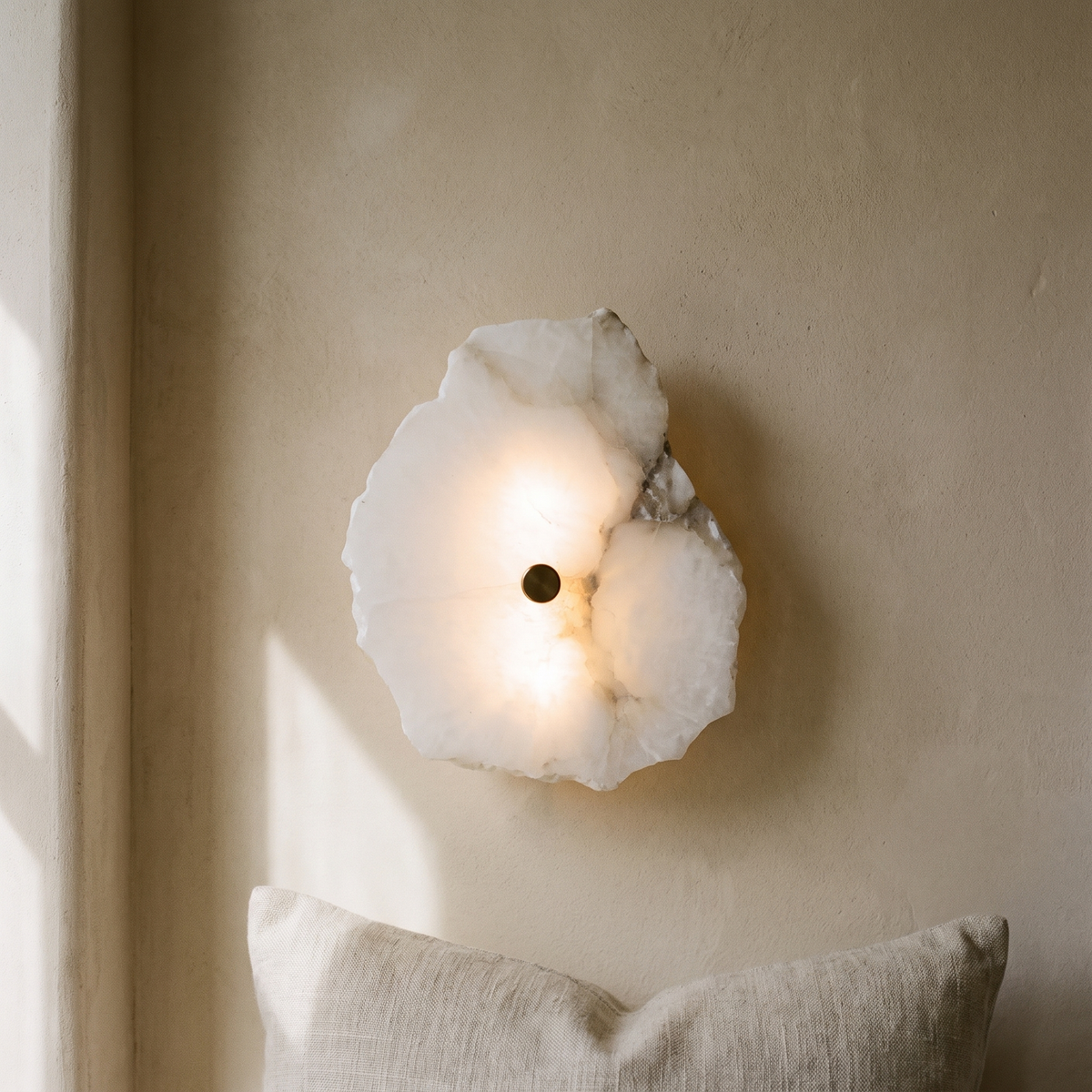 Modern Dimmable Wall Sconce With Alabaster Finish 14