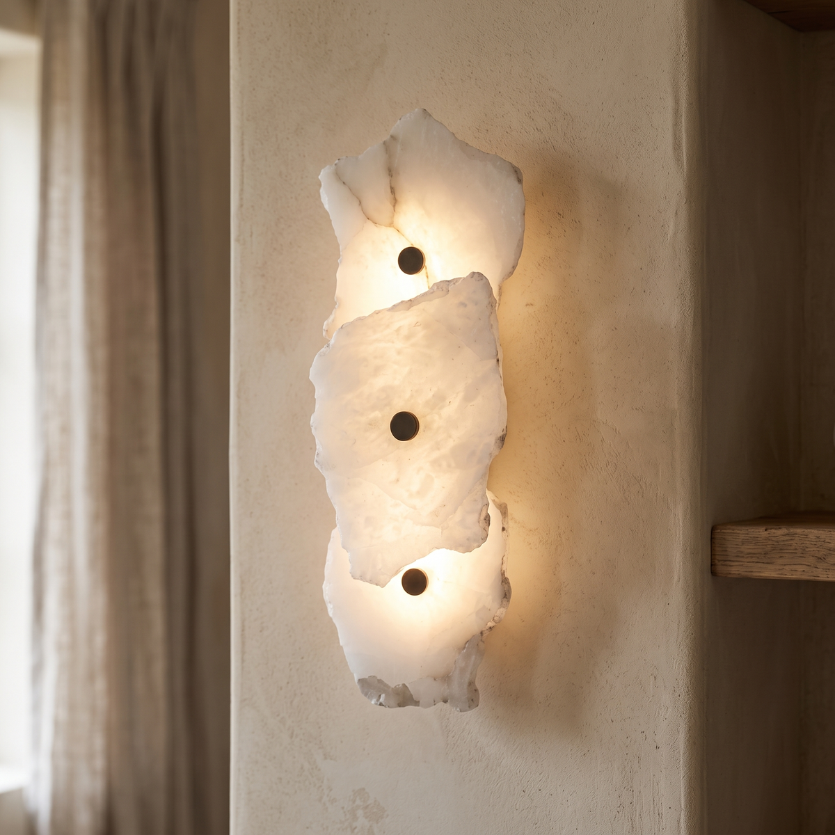Modern Dimmable Wall Sconce With Alabaster Finish 16