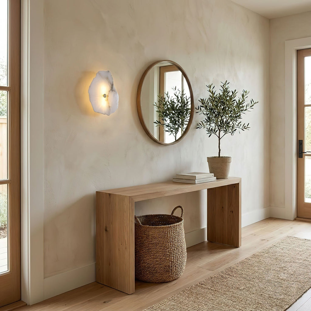 Modern Dimmable Wall Sconce With Alabaster Finish 3