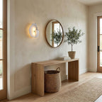 Modern Dimmable Wall Sconce With Alabaster Finish 3