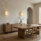 Modern Dimmable Wall Sconce With Alabaster Finish 6