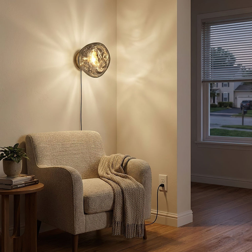 Modern Dual-Effect LED Wall Light Chrome Finish 5
