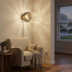Modern Dual-Effect LED Wall Light Chrome Finish 5